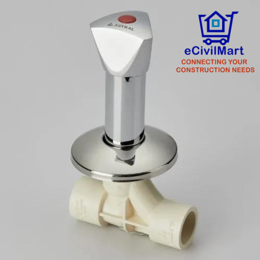 ASTRAL CONCEALED VALVE SWEPT TYPE (CHROME PLATED) (TRIANGLE)