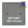 FRP MANHOLE COVER GREY 24x36