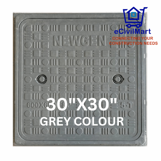 FRP MANHOLE COVER Grey 30X30